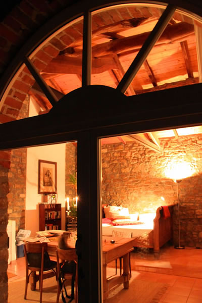 Piemont Wohnung Portico Nacht